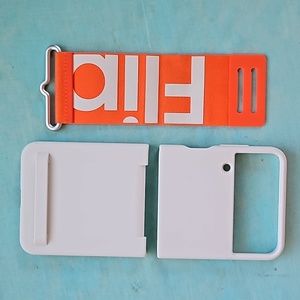 Samsung Galaxy Z Flip 4 silicone case, cream color